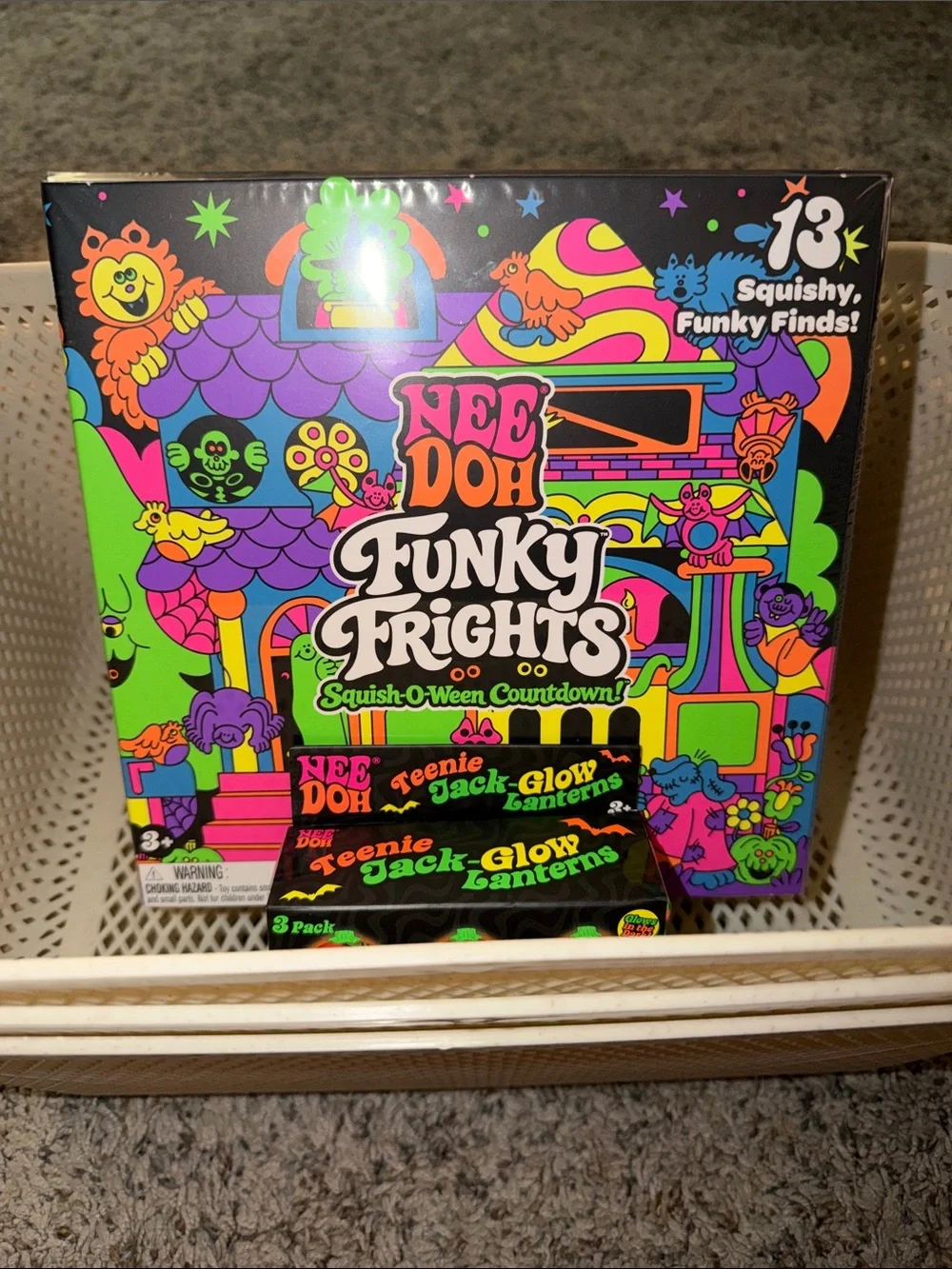 NeeDoh 2026 Advent Calendar Halloween Funky Frights & Teenie Jack Glow Lanterns
